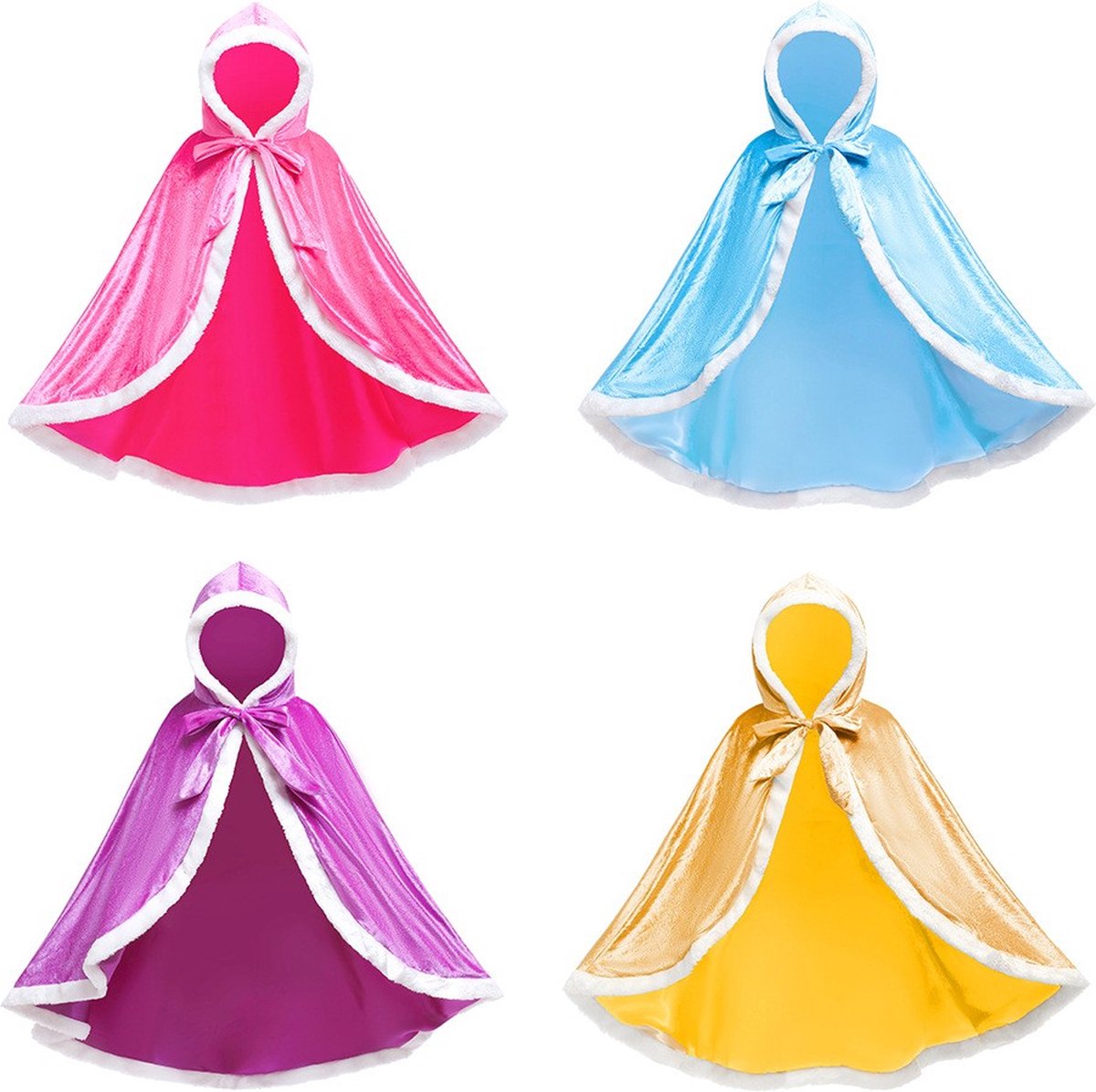 Luxe Verkleed Cape Winter Blauw