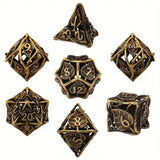 Dungeons and Dragons Dobbelsteen set Metaal met Bladeren