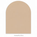 Magnetische muursticker - Magneetbord Muur Zelfklevend 90 x 110 cm – Beige – Magnetisch Whiteboard Zonder Boren – Krijtbord Sticker – Planbord – Familieplanner – Kinderkamer – Inclusief Magneetset