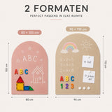 Magneetbord Muur Zelfklevend 80 x 100 cm – Roze – Magnetisch Whiteboard Zonder Boren – Krijtbord Sticker – Planbord – Familieplanner – Kinderkamer – Inclusief Magneetset