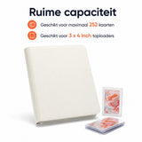 Toploader Binder – 252 Speelkaarten – Verzamelmap voor 3 x 4 inch Toploaders – Kaartenmap – 9 Pocket – Wit