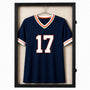 Shirtvitrine – Shirt Display Case – Zwart – 90 x 60 x 6,5 cm – Inclusief Hanger – Wandmontage – Voor Voetbalshirt, Sportshirt & Memorabilia - Inlijsten Voetbal Shirt