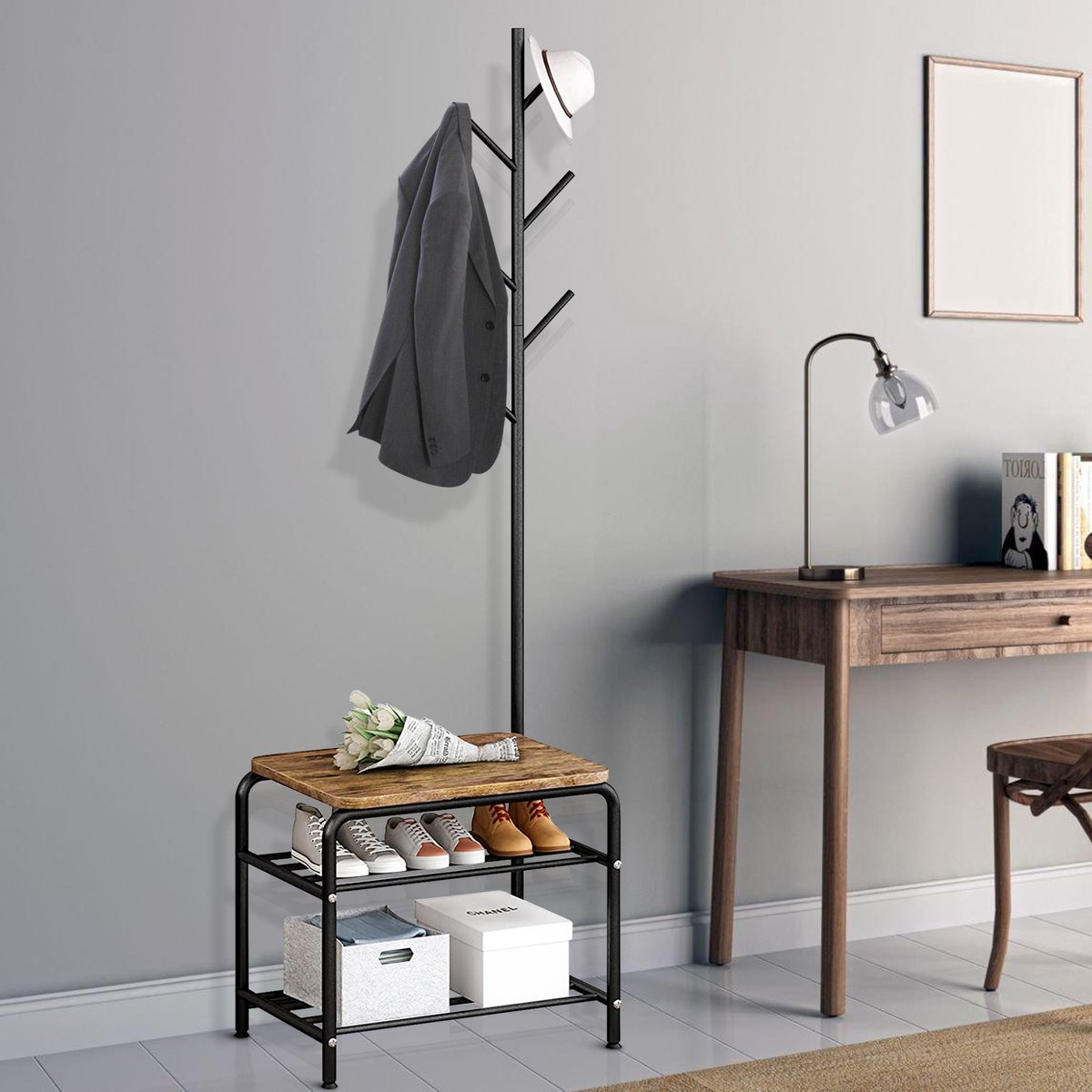Kapstok met Schoenenrek