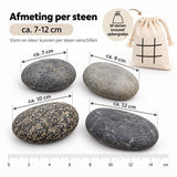 Schilderstenen 10 Stuks – Natuurlijke Keien om te Beschilderen – 7 tot 12 cm – Stenen voor Knutselen & Decoreren – Inclusief Katoenen Opbergzak - Happy Stones