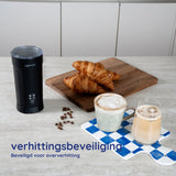 Safecourt kitchen Elektrische Melkopschuimer - 4-in-1 - Warm & Koud Schuim - BPA-vrij - Anti-aanbaklaag - Stil