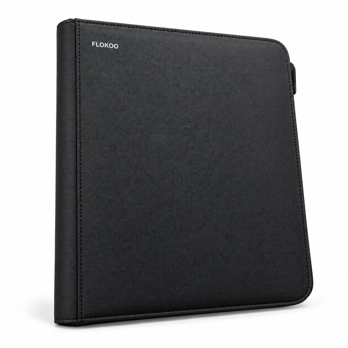 Toploader Binder – Verzamelmap voor 288 Trading Cards – 9 Vaks Kaartenmap – Geschikt voor Toploaders – Met Ritssluiting – Zwart