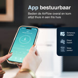Samako Airflow - Luchtreiniger - Hepa 13 pro filter - Hooikoorts, huisdier allergieën, huisstofmijt - Luchtkwaliteitsindicator - Air purifier- Nederlandse app - Slaapstand