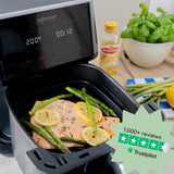 Safecourt Kitchen Airfryer XXL - Heteluchtfriteuse - 1800W - 7L Inhoud - 40ºC tot 200ºC - Zwart