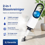 Samako Royal Elite Stoomreiniger - Handstomer - Vlekkenreiniger - Diepte reiniging voor vloer, bank, badkamer en tapijt - Tapijtreiniger
