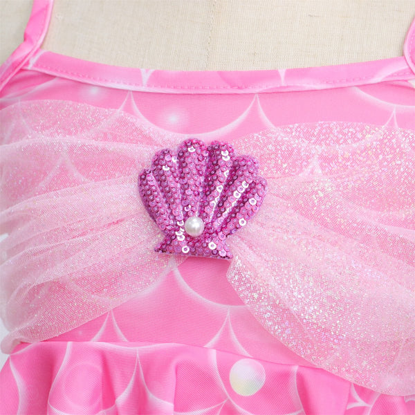 Zeemeerminstaart met bikini verkleed set Regenboog Kleuren met MONOVIN
