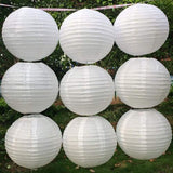 20 Stuks Witte Lampionnen Feest Versiering