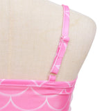 Zeemeerminstaart met bikini verkleed set Regenboog Kleuren met MONOVIN