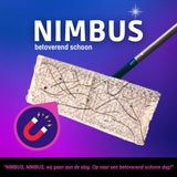 NIMBUS Vloerreiniger Starterkit - 1 x Vloerwisser + 10 Droge Vloerdoekjes - Geschikt voor Swiffer