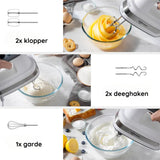 Safecourt Kitchen Handmixer - Veelzijdige 5-Snelheden Handmixer - Opberghouder - Krachtig & Compact