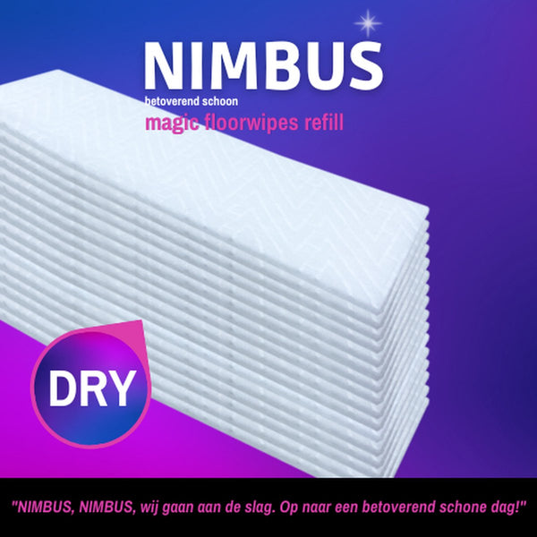 NIMBUS Magic Floorwipes Refill (120x) - Droge Vloerdoekjes - Geschikt voor Swiffer Vloerwisser