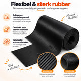 Kabelmat 150 x 40 cm – Rubberen Kabelbeschermer – Antislip Kabelgoot voor Vloer – Kabelafdekking voor Laadkabel & Verlengsnoer – Binnen en Buiten – Zwart
