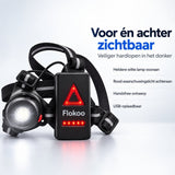 Hardloopverlichting met Borstharnas – Hardlooplamp met Voor- en Achterlicht – Reflecterend & Verstelbaar – USB Oplaadbaar – Hardloop Licht voor Joggen, Wandelen & Avondlopen