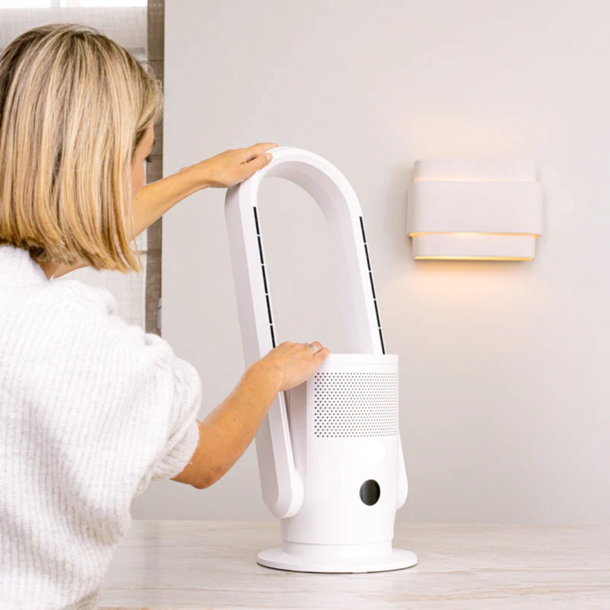 3-in-1 Luchtreiniger, Ventilator & Verwarming - 2000W - Hepa 13 Filter - Inclusief Afstandsbediening en App - Kachel - Air Purifier - Samako