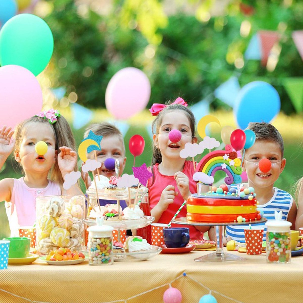 Regenboog Happy Birthday Taarttopper