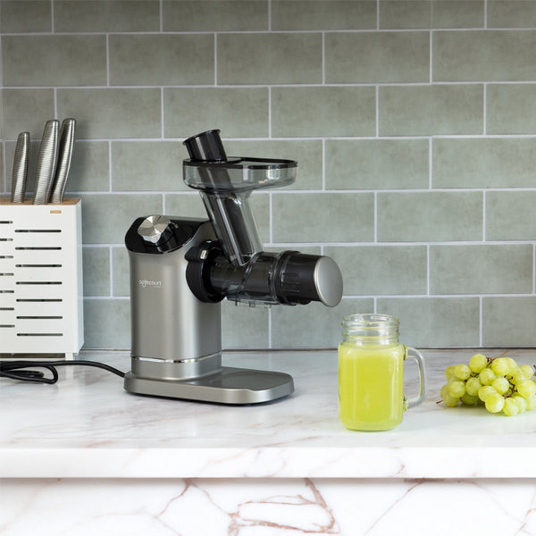 Safecourt Kitchen Slowjuicer - Juicer - Groenten en Fruitpers - BPA-vrij - 700ml - Grijs
