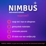 NIMBUS Magic Floorwipes Refill XXL (20x) - Droge Vloerdoekjes 46cm x 27cm - Geschikt voor Swiffer