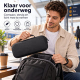 Beschermhoes Geschikt voor PS5 - PlayStation 5 – Hardcase Opbergtas – EVA Beschermcase met Accessoirevak – Draagtas voor Console & Kabels – Zwart