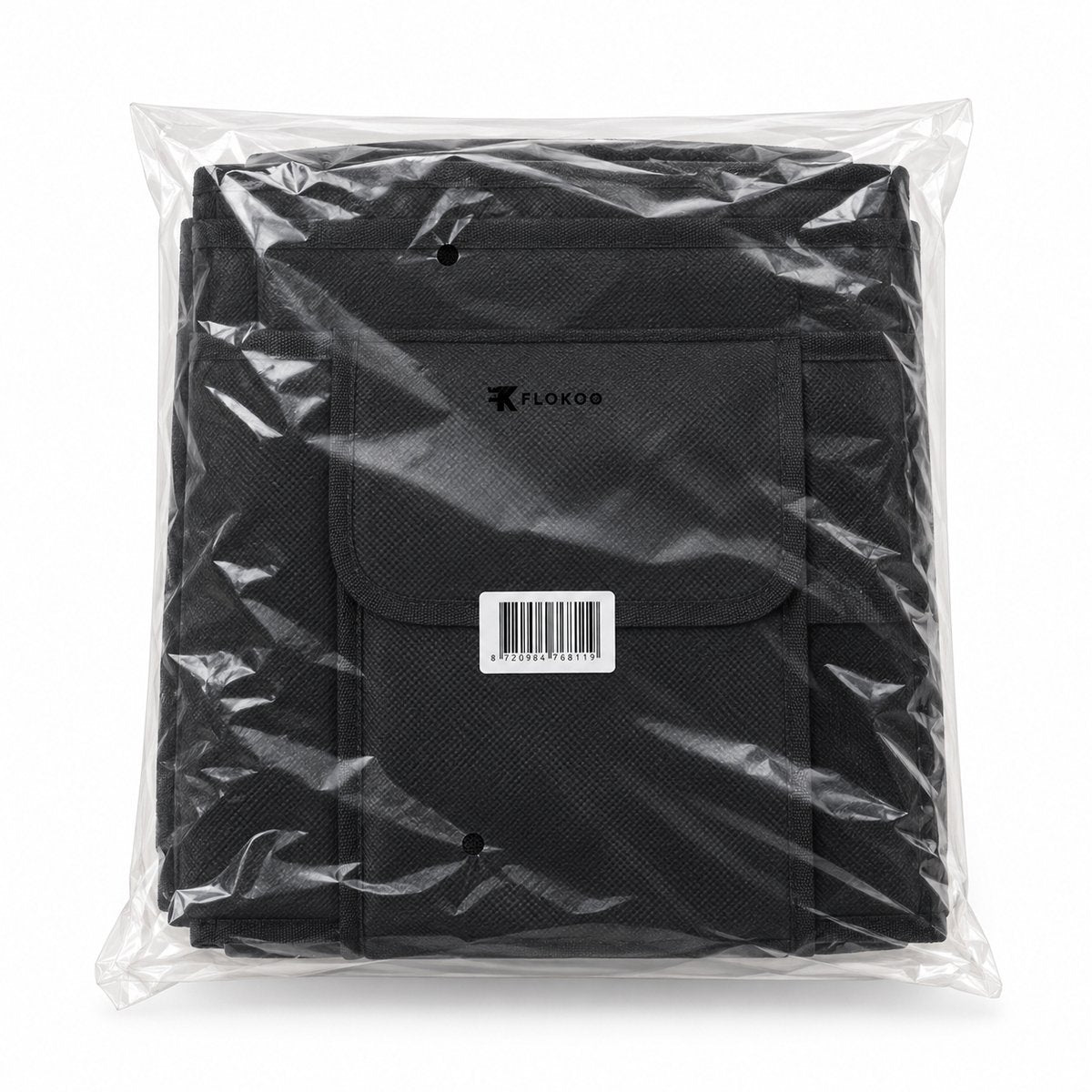Kofferbak Organizer – Auto Organizer Opvouwbaar – 55 x 34 x 28 cm – Met Meerdere Vakken, Zijvakken & Handvatten – Boodschappenkrat voor Auto – Zwart