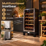 Wasmachine Verhoger Verstelbaar – Wasmachine Onderstel 40-65 cm – Hoogte 10-13 cm – Draagkracht 200 kg – Met Waterpas & Antislip – Voor Wasmachine, Droger en Koelkast