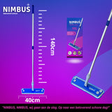NIMBUS Mop XXL - Telescoopsteel - 1x Natte Dweil + 1x Droge Dweil - Geschikt voor Leifheit en Vileda - 42cm breed