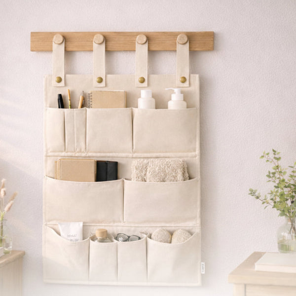Multifunctionele Hangende Organizer – Creme – 11 Vakken – Opbergen met Stijl & Gemak