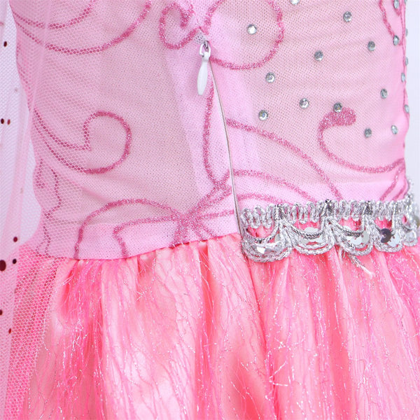 Elsa Verkleed Jurk met Ster Roze