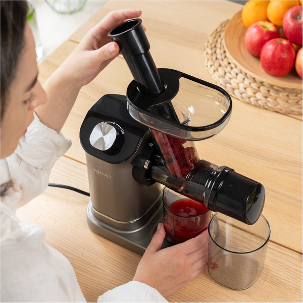 Safecourt Kitchen Slowjuicer - Juicer - Groenten en Fruitpers - BPA-vrij - 700ml - Grijs