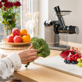 Safecourt Kitchen Slowjuicer - Juicer - Groenten en Fruitpers - BPA-vrij - 700ml - Grijs