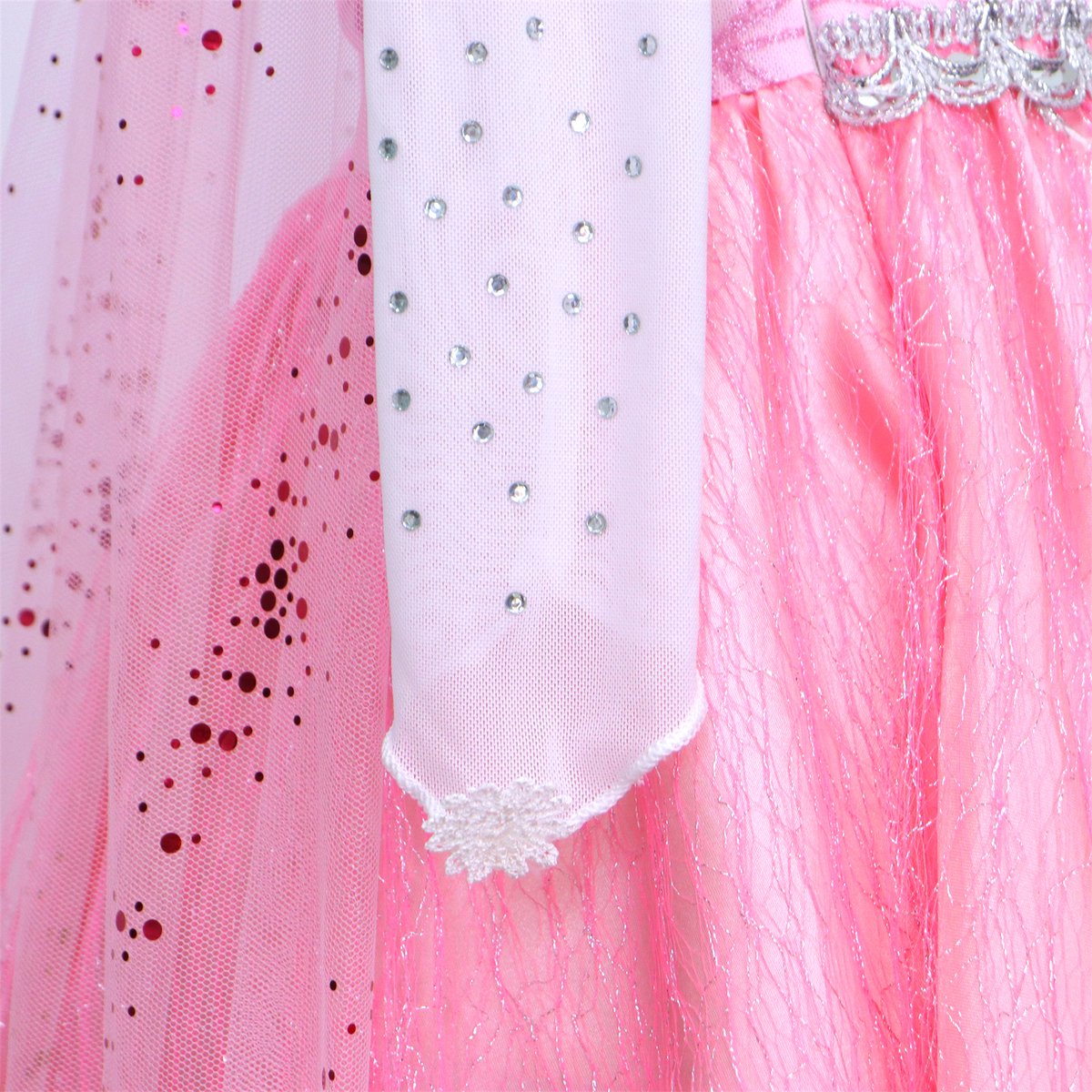 Elsa Verkleed Jurk met Ster Roze