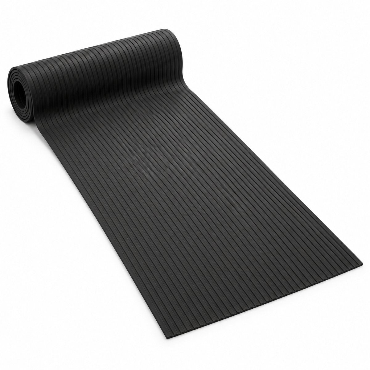 Kabelmat voor Vloer – Kabelbeschermer voor Laadkabel & Verlengsnoer – Oprolbare Kabelbrug – 3 mm Dik – Zwart – 120 X 40 cm