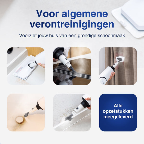 Samako Royal Elite Stoomreiniger - Handstomer - Vlekkenreiniger - Diepte reiniging voor vloer, bank, badkamer en tapijt - Tapijtreiniger