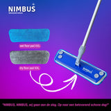 NIMBUS Dweildoeken Set XXL – 1x Natte Dweil + 1x Droge Dweil – 42 cm Wisbreedte