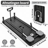 Pilates - Multifunctioneel Fitness Board – Opvouwbaar Trainingsapparaat voor Thuis – Full Body Workout – Buikspiertrainer met Weerstandsbanden – Core, Armen & Benen – Fitnessapparaat Home Gym