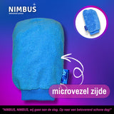 NIMBUS Magic Schoonmaakhandschoen - Scrubhandschoen en Droogdoek Badkamer, Auto en Ramen