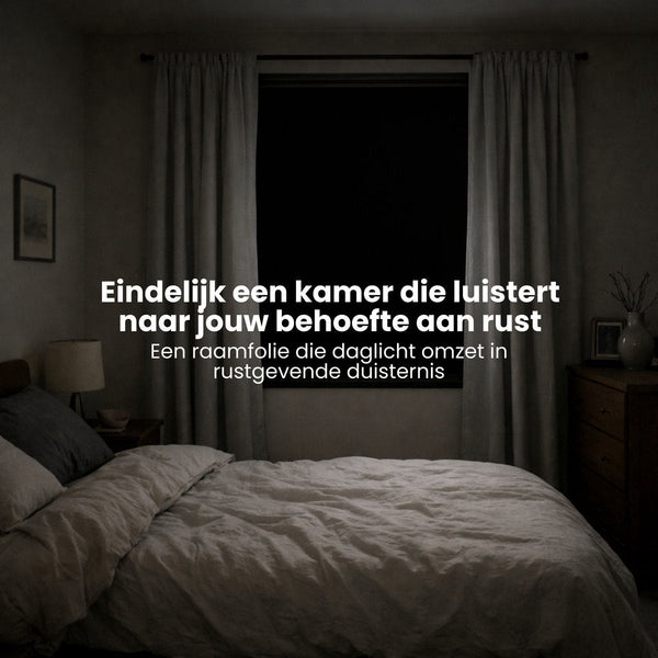 Verduisteringsfolie - Zwart - 70 x 500 cm - Raamfolie verduisterend