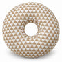 Oorkussen met Uitsparing – Donut Kussen voor Oor & Hoofd – Slaapkussen voor Zijslapers – Zachte Polyester Vulling – Wasbaar – 30 × 30 cm – Beige-Wit