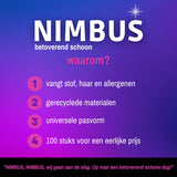 NIMBUS Magic Floorwipes Refill XXL (100x) - Droge Vloerdoekjes 46cm x 27cm - Geschikt voor Swiffer