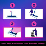 NIMBUS Magic Floorwipes Refill XXL (100x) - Droge Vloerdoekjes 46cm x 27cm - Geschikt voor Swiffer