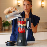 Safecourt Kitchen Power blender - 5 automatische programma's - Smoothie maker - 1300 Watt - Zwart