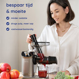 Safecourt Kitchen Slowjuicer - Juicer - Groenten en Fruitpers - BPA-vrij - 700ml - Grijs