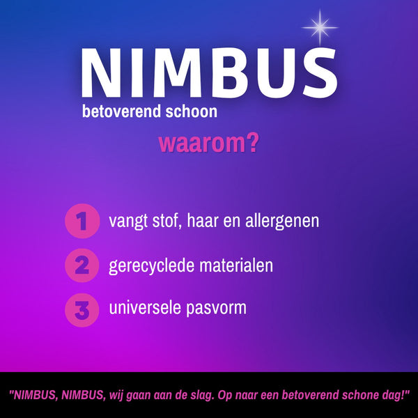 NIMBUS Vloerreiniger Starterkit - 1 x Vloerwisser + 10 Droge Vloerdoekjes - Geschikt voor Swiffer