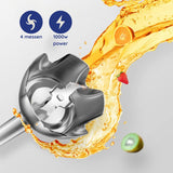 Safecourt Kitchen 6-delige Staafmixer Set - 1000 Watt - Hakmolen - 20 Snelheden - Inclusief Melkopschuimer & Maatbeker