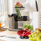 Safecourt Kitchen Slowjuicer - Juicer - Groenten en Fruitpers - BPA-vrij - 700ml - Grijs