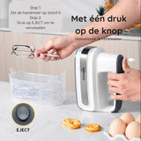 Safecourt Kitchen Handmixer - Veelzijdige 5-Snelheden Handmixer - Opberghouder - Krachtig & Compact