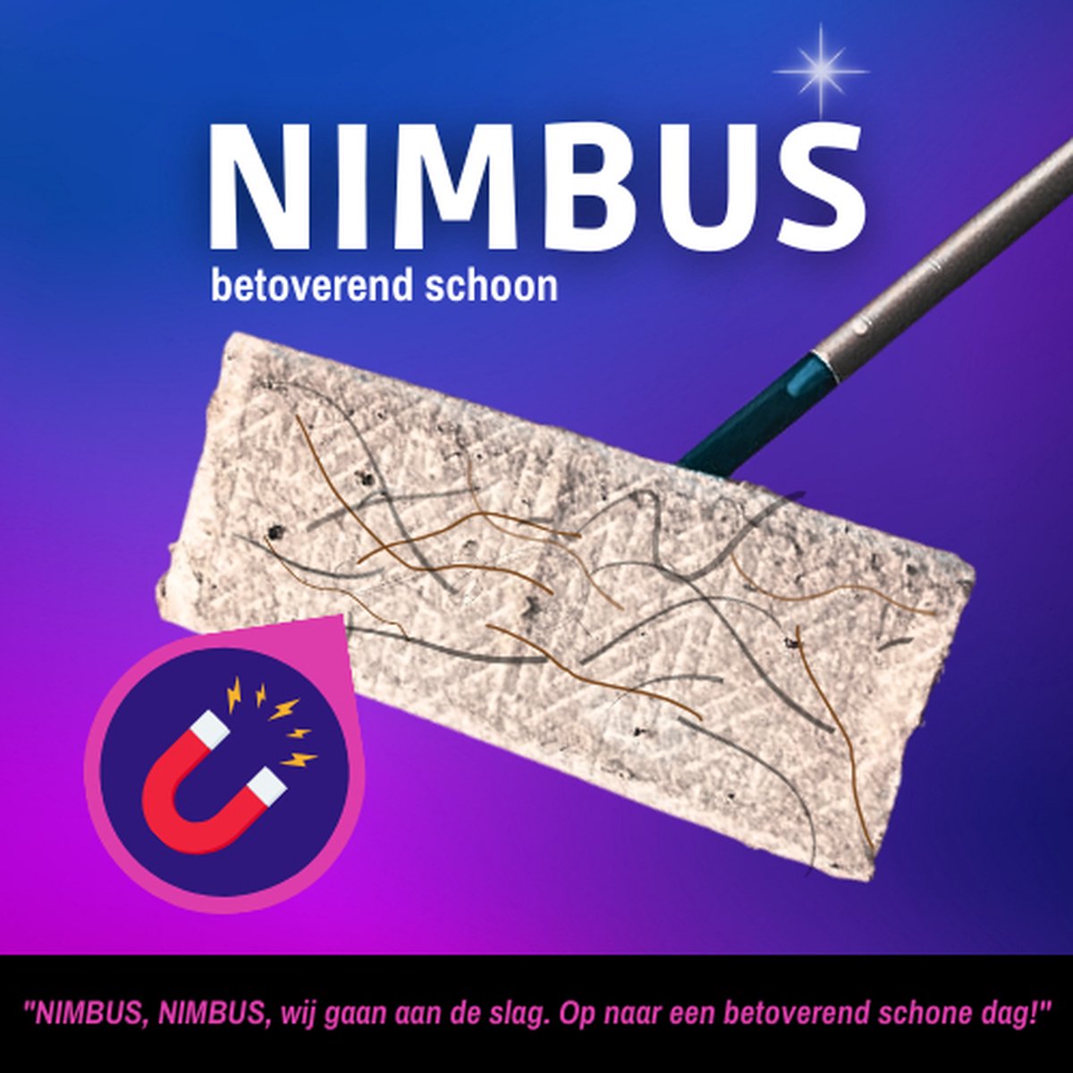 NIMBUS Magic Floorwipes Refill (40x) - Droge Vloerdoekjes - Geschikt voor Swiffer